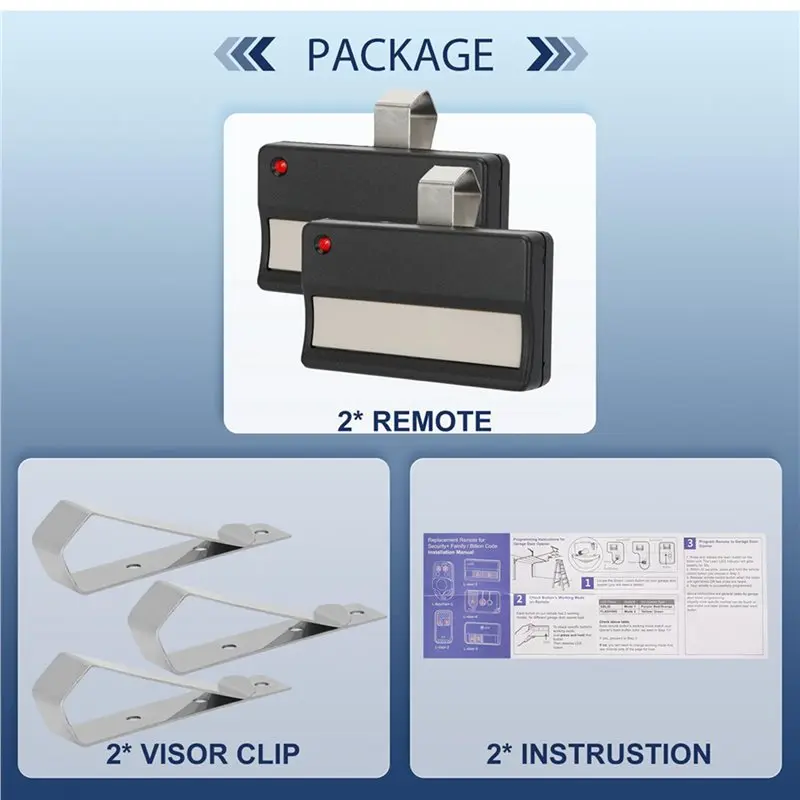 【NOUVELLE】 4X 371LM pour Chamberlain Liftmaster artisan ouvre-porte de Garage à distance 971LM 891LM 973LM 373LM 893MAX 893Lm