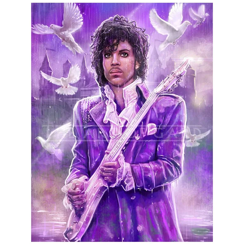 AB Diamond Painting Cross Stitch Prince Rogers Nelson 5D pittura con strass ricamo fai da te