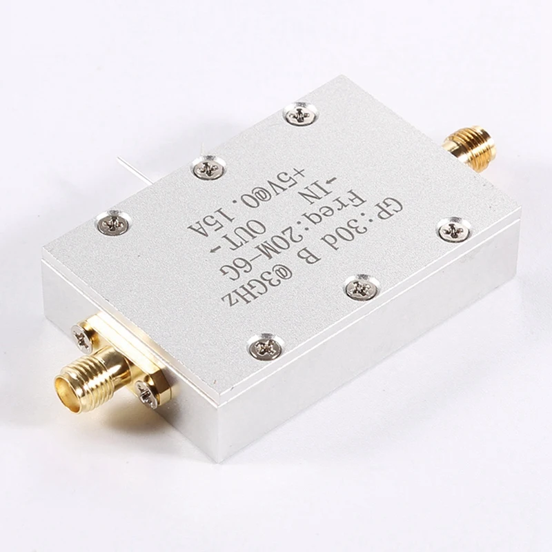 Amplifier Module 20M-6G Wideband RF Low Noise Amplifier High Gain 30Db LNA Microwave Amplification Receiver Module