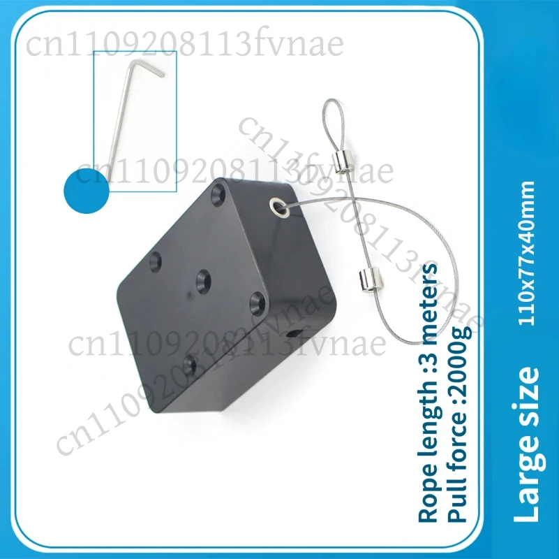 

Coiled take-up box Automatic retractable retractor Tool suspension lifting take-up cord Stoppable self-locking bit reel