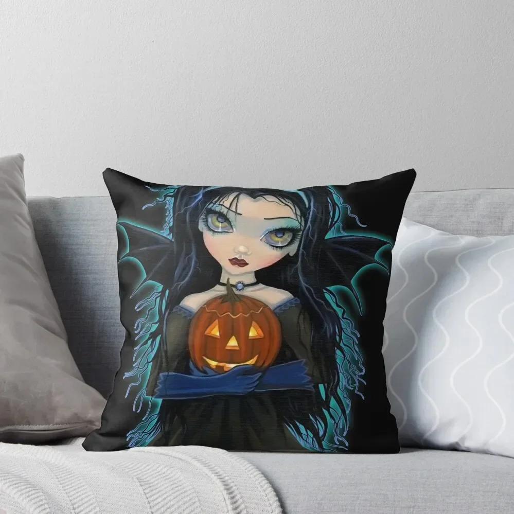 

October Woods Cute Big Eye Vampire Art Throw Pillow Cushion Cover Set Decorative Cushion Cover Cushions Home Decor pillow