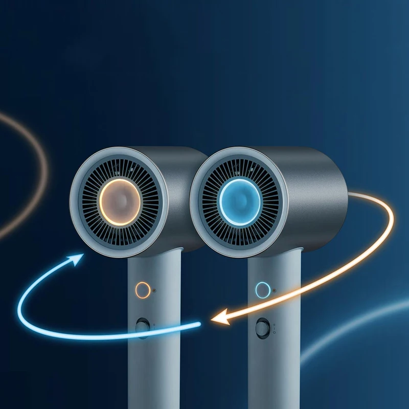 XIAOMI MIJIA H500 pengering rambut ionik, pengering rambut Nanoe perawatan rambut profesional 1800W 20 M/S angin kuat cepat kering kontrol suhu pintar