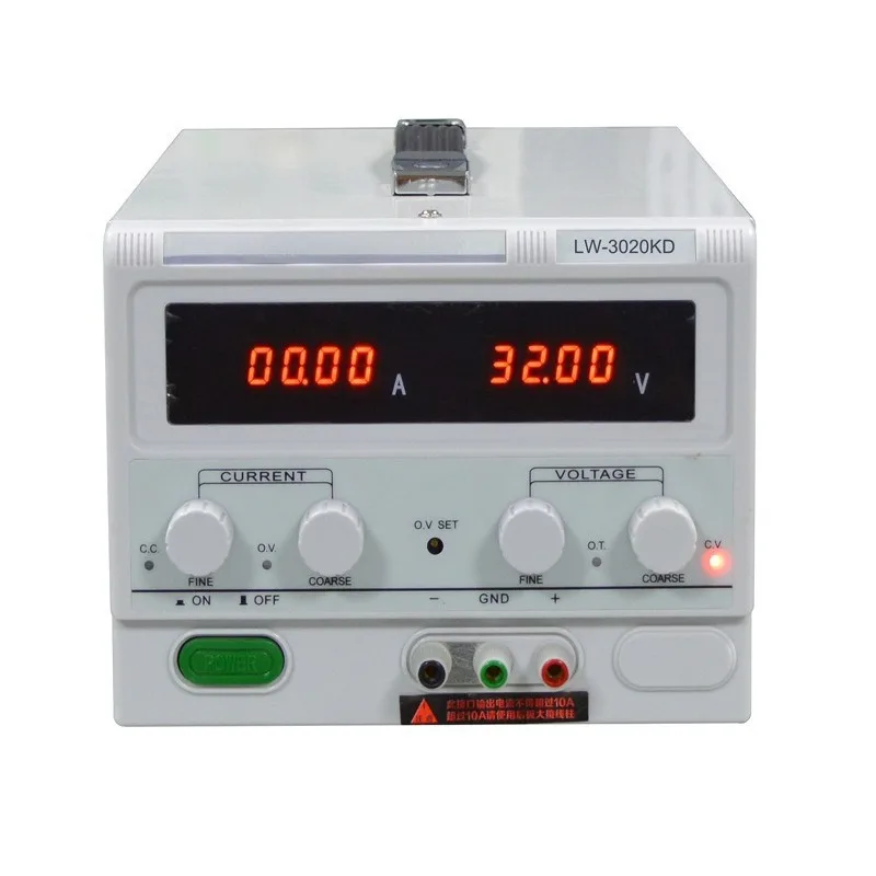 Adjustable DC Switching Power Supply LW‑3020KD 30V 20A High Precision Stabilized Source For LED Testing