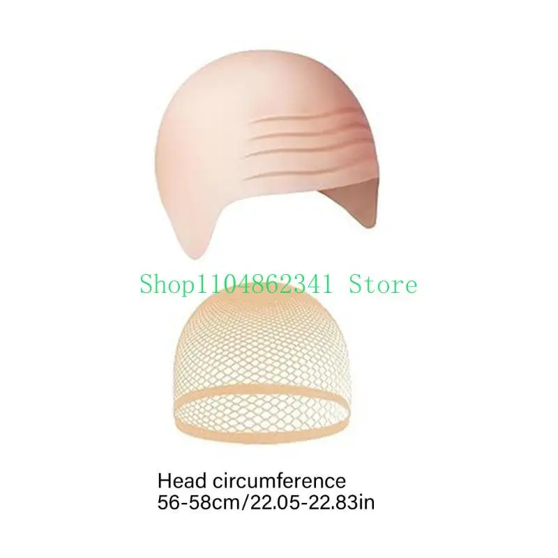 Gru Costume Accessories Bald Hat Set Black Gray Striped Scarf False Nose Bald Caps Halloween Costume Accessories for Man