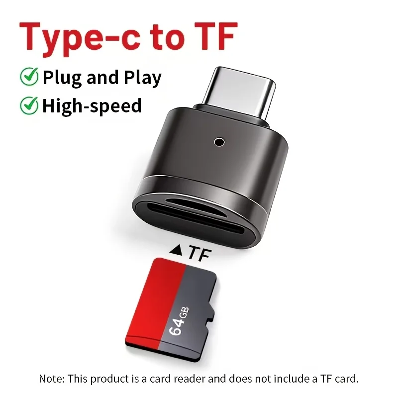 USB-C USB-C Mini TF Card Reader，OTG Adapter，Type-C High-speed Converter，USB-C Multi-device Interface for Card Reading，Mobile Phone Mem - Aliexpress Deal