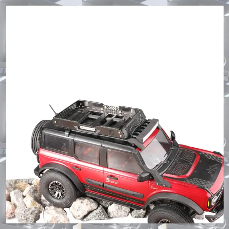 A84F-金属荷物キャリアルーフラック固定レール付きトラクサス TRX4M 1/18 RC クローラー車のアップグレードスペアパーツ