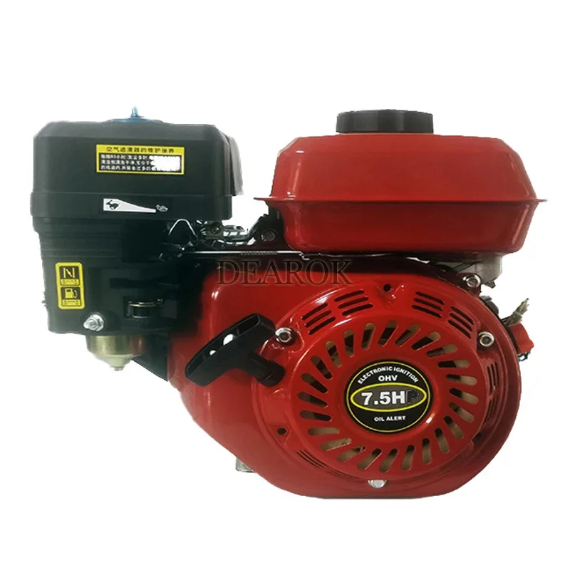 168F-1 Gasoline micro engine 4KW four-stroke small power accessories 196CC flat key shaft engine OHV structure