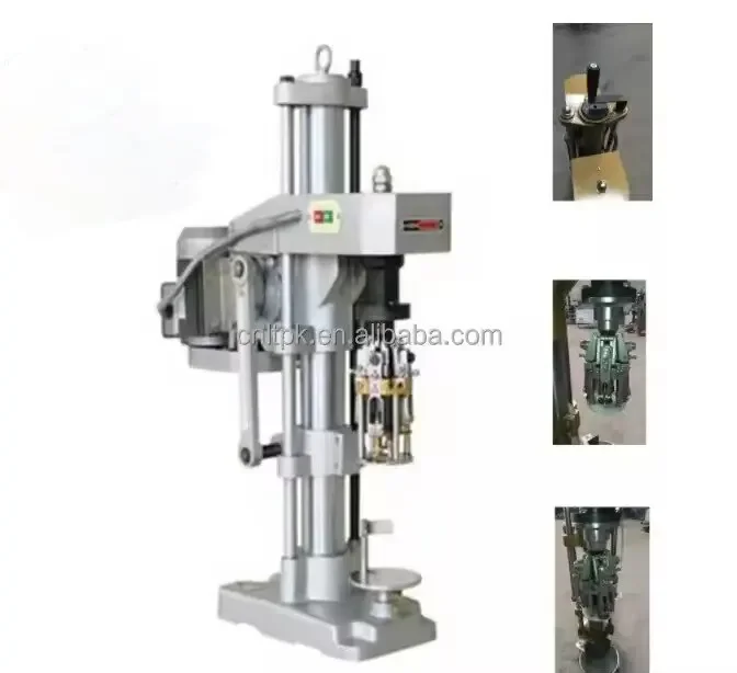 

Semi Automatic Wine Whisky Vodka Glass Bottles Alcohol Drink Metal Stelvin Ropp Cover Capper Capping Machine