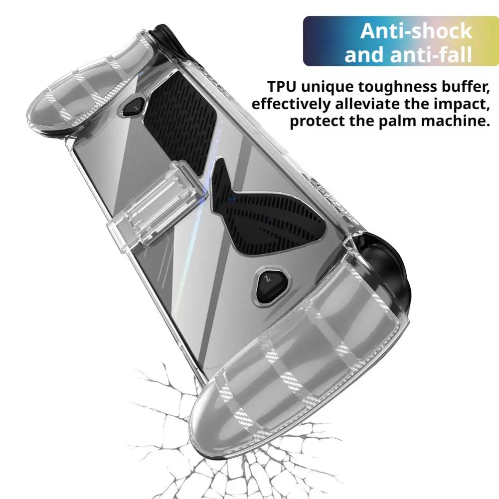 ل ROG Xbox Ally X يده مكافحة السقوط الغطاء الواقي جهاز بولي TPU حافظة شفافة غطاء كامل قوس عدم الانزلاق الملحقات