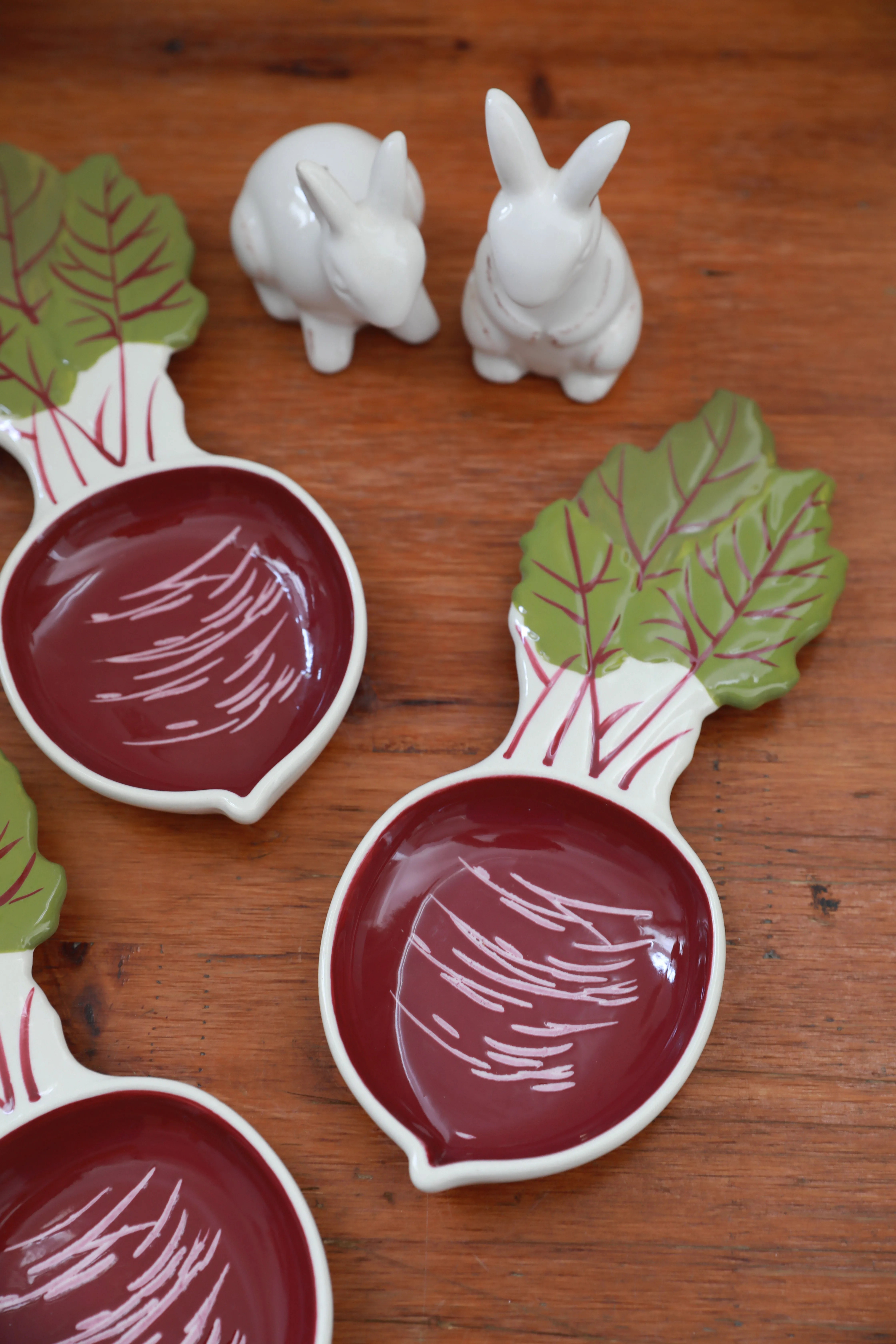 

Foreign trade ceramics hand-painted old radish sauce dish
