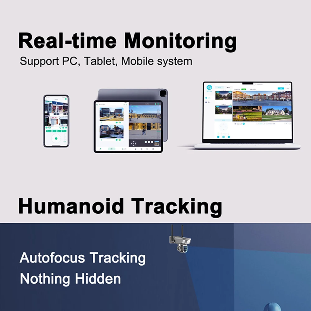 رائجة البيع 2K 20x التكبير 4G مراقبة عدسة مزدوجة 4G في الهواء الطلق Ptz موصل الطاقة الشمسية المنزل الذكي Cctv Y7B #5