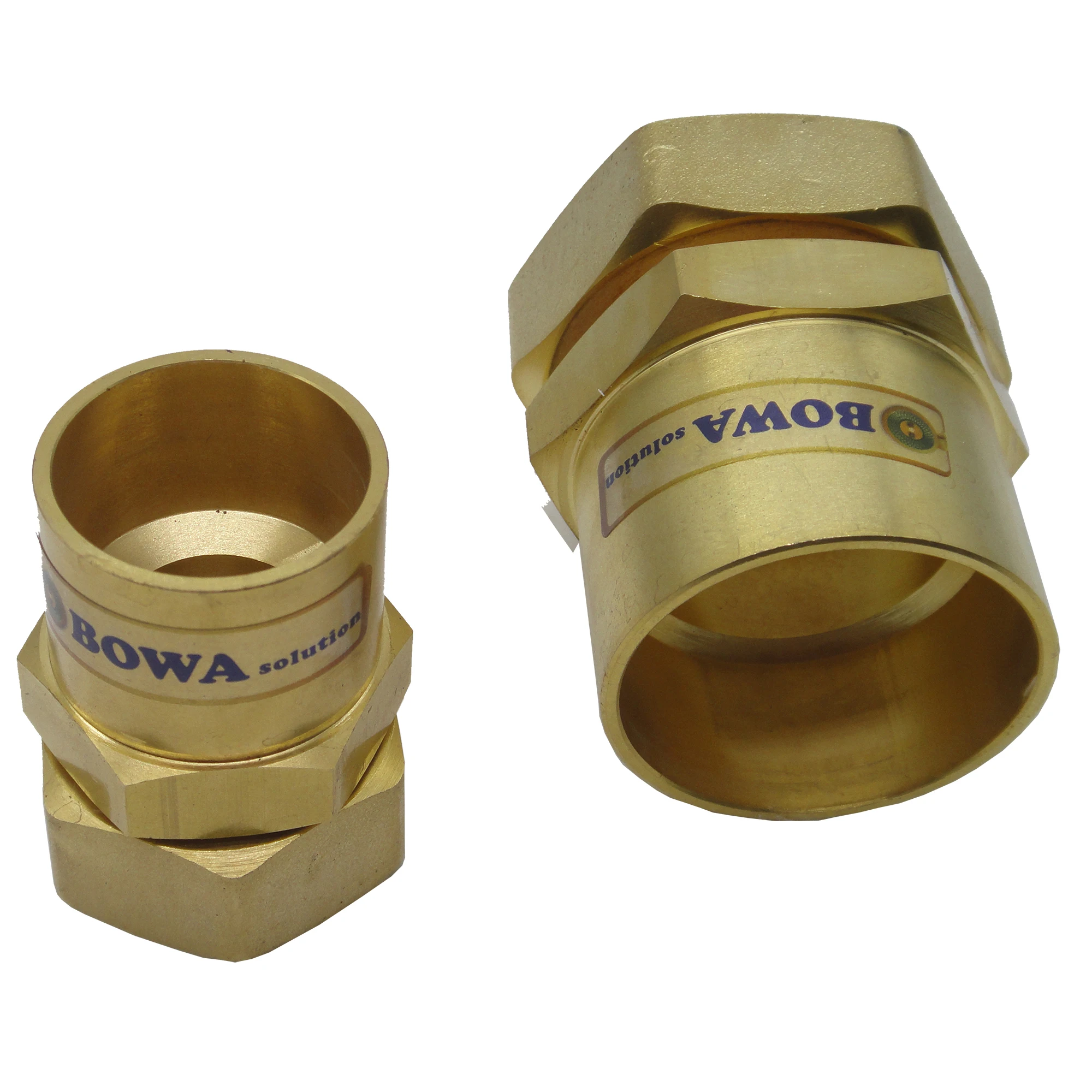 Brass solder sleeve adapter set is designed for thread Rotalock Spud of compressor as it is easy & quick to connect copper tubes