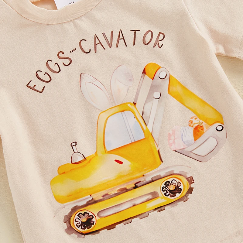 

Cute Bunny Rabbit Easter T-Shirts for Toddlers with Colorful Egg Design and Soft Cotton Material for Comfort