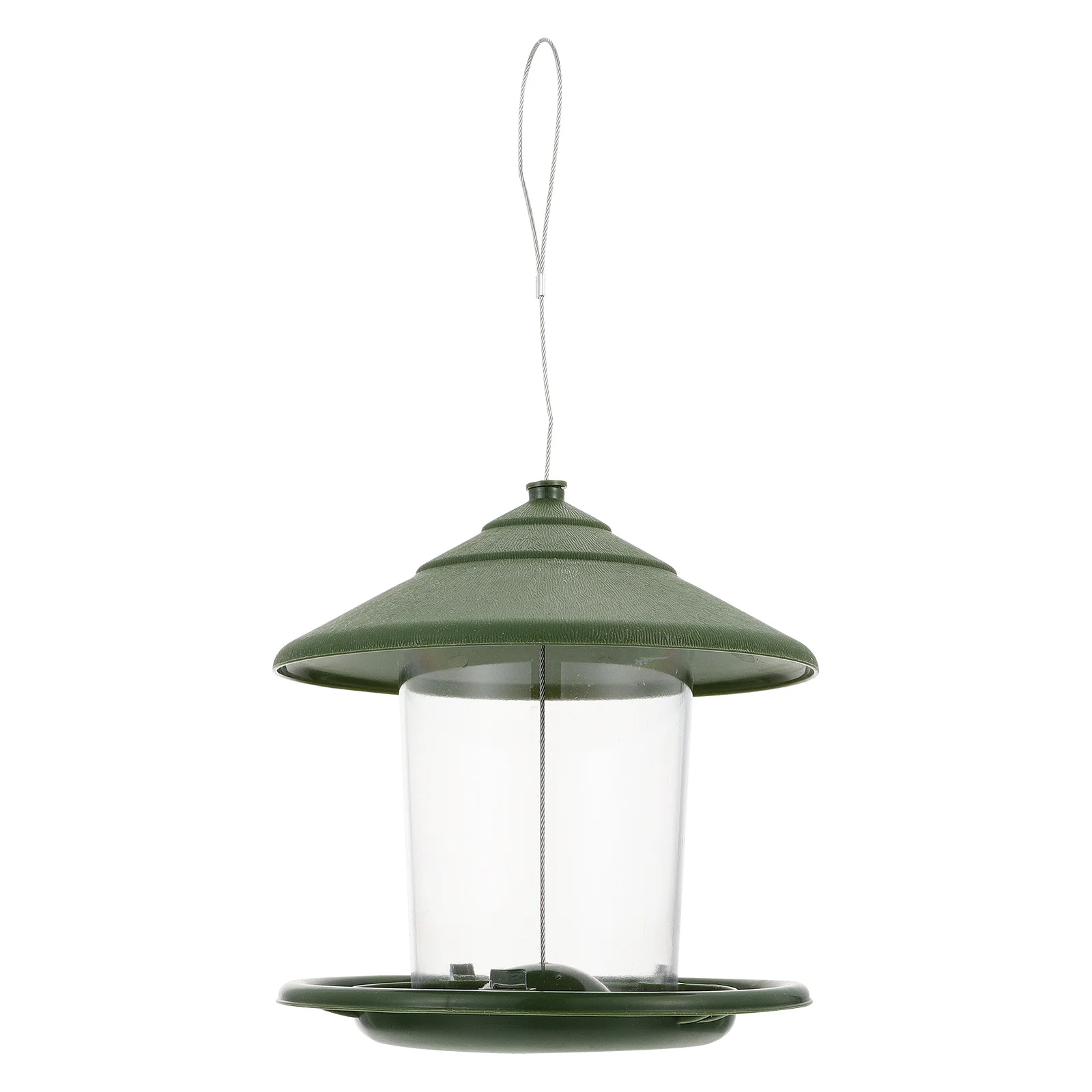 

1Pcs Outdoor Bird Food Dispenser Compact Hanging Bird Feeder Garden Feeding Food Container Convenient Birds Feeder