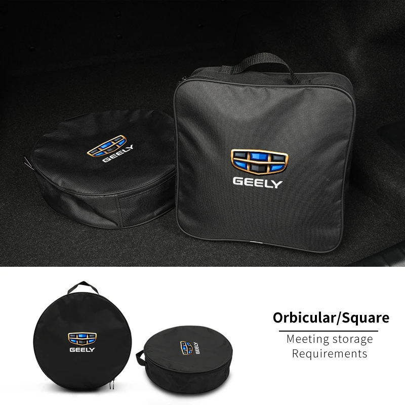 

Car Charging Cable Organizer Trunk Storage Bag For Geely EX5 Coolray Monjaro 2024 2025 Starship 7 GX3 Pro Galaxy E5 Atlas