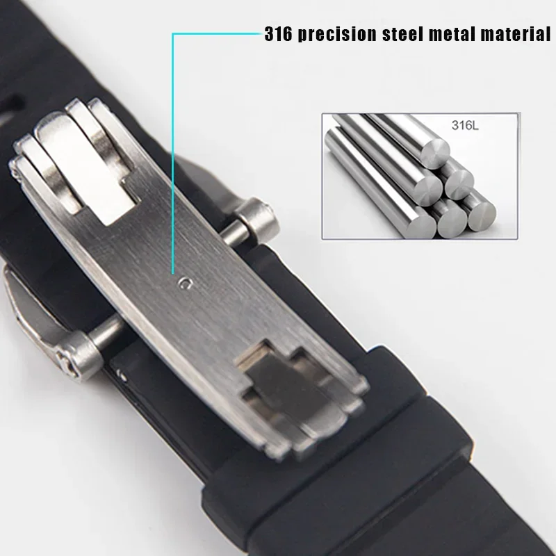 20MM 22MM RM Clasp Buckle For Apple Watch Ultra 49MM 45MM 41MM 42MM For Samsung Galaxy Watch 5Pro For Huawei Watch GT4 Pro 46MM