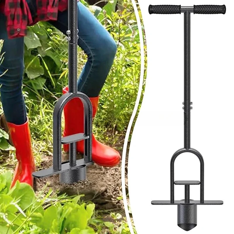 Long-handled  Shovel Punching Hole Digger Garden Agricultural Multi-functional Bulb Seedling Plant Transplanting Tool
