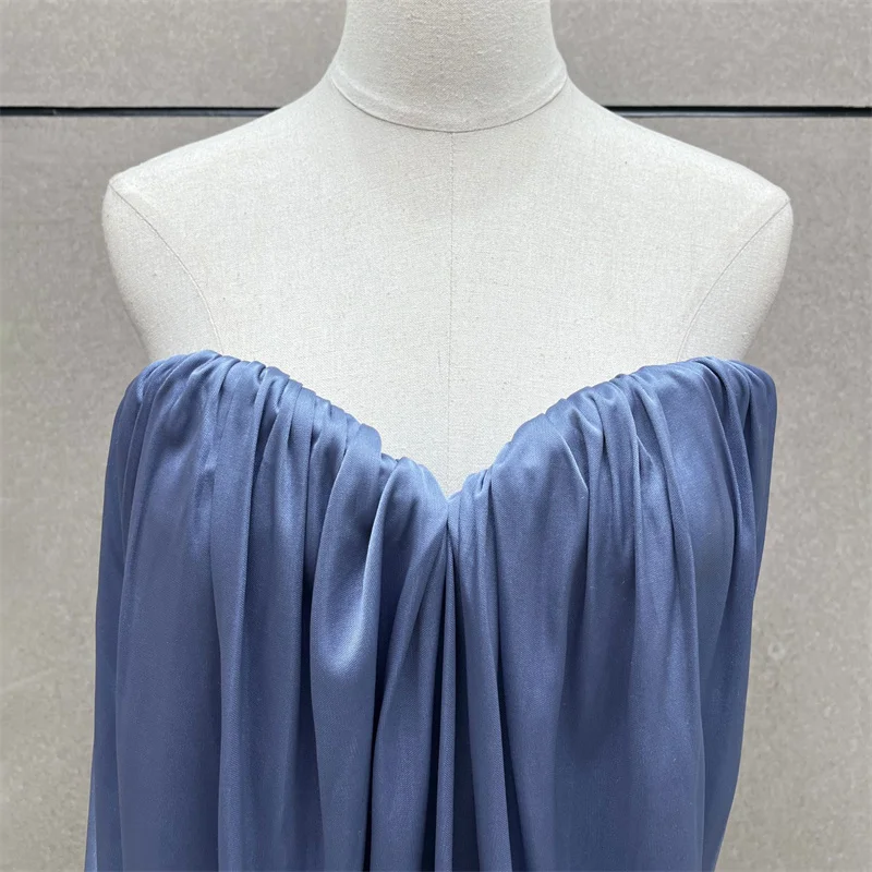 Chaleco de mujer 2026 primavera nuevo asimétrico ajustado top sin mangas Sexy sin espalda camiseta sin mangas plisada pecho abrazando top tops de mujer