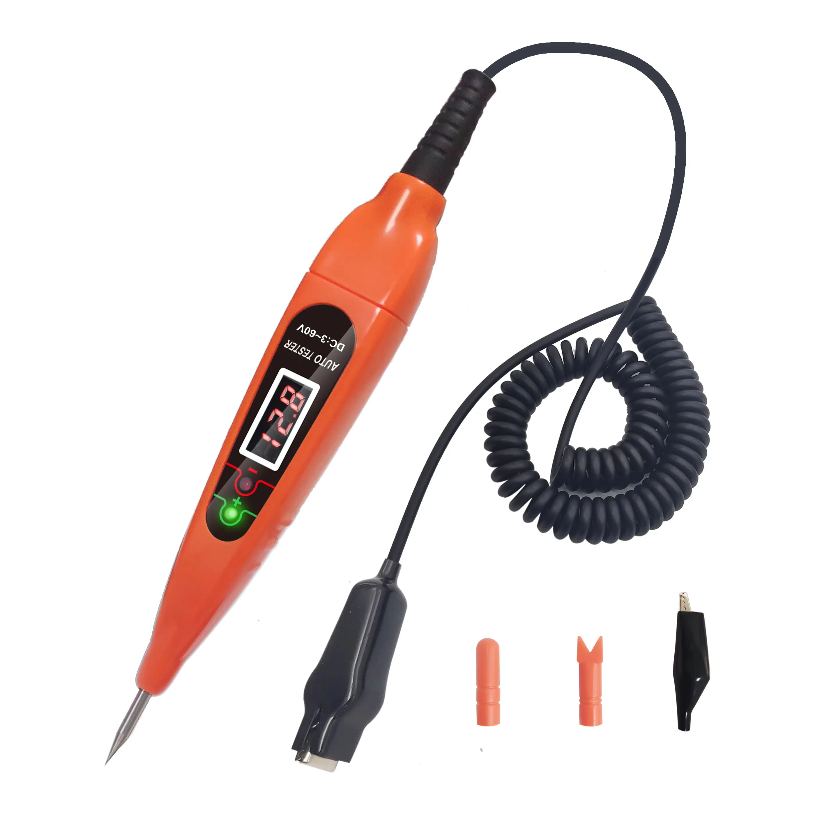 

VYOPBC Automotive Test Light Digital LED Circuit Tester,3-60V,with Voltmeter and Probe for Checking Vehicle Car Truck Motorcycle