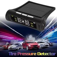 4x Car TPMS Tire Pressure Alarm Monitor System Solar Powered External Sensor