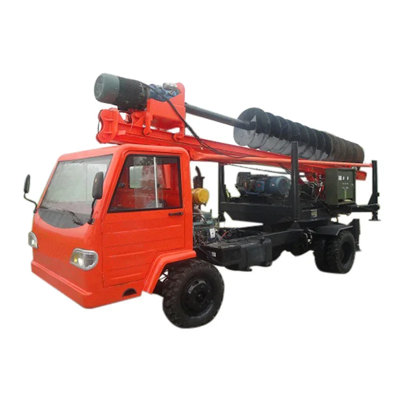 China Supply Hydraulic Solar Pile Driver Machine Crawler Pile Ramming Machine Hydraulic Ground Screw Pile Electric Driver