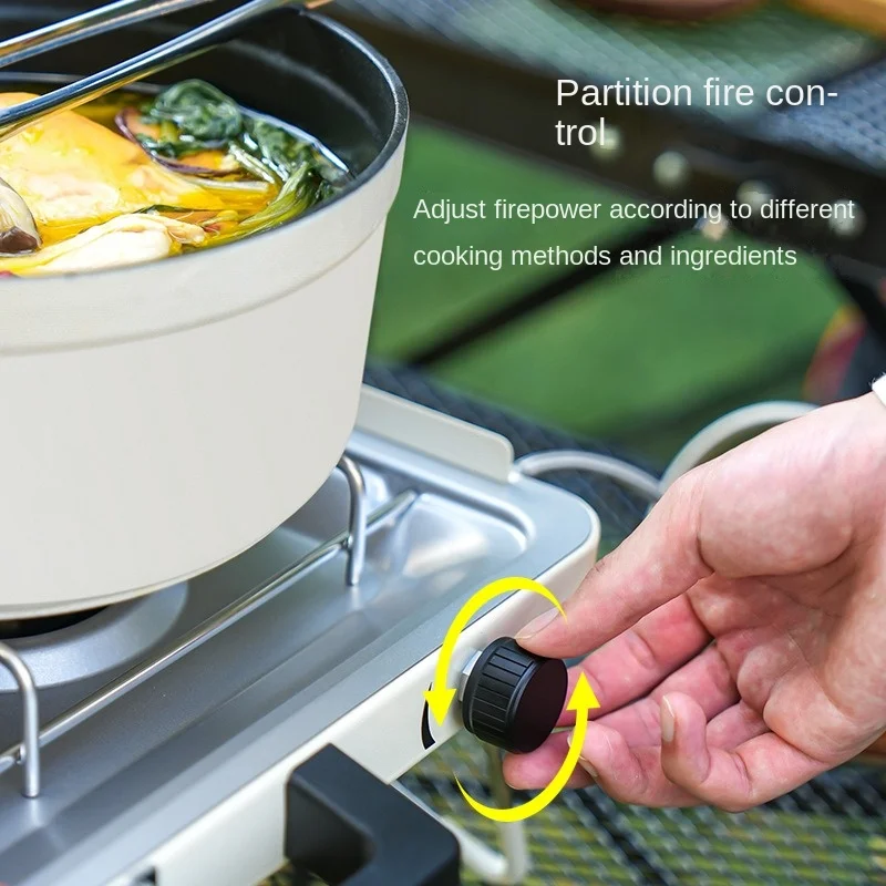 Butane Gas Outdoor Portable Gas Stove Cassette Camping Double End Stove Barbecue Cooking Utensils Tourist Goods Car Camping image 2