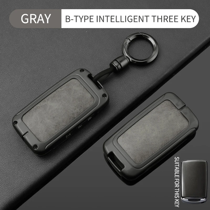 Langlebiges Metall-Leder-Schlüsseletui, für Mazda 3 6 CX3 CX30 CX5 CX8 CX9 CX50 CX60 Autoschlüssel-Schutzhülle Gadget Funda Llave – Detail 15