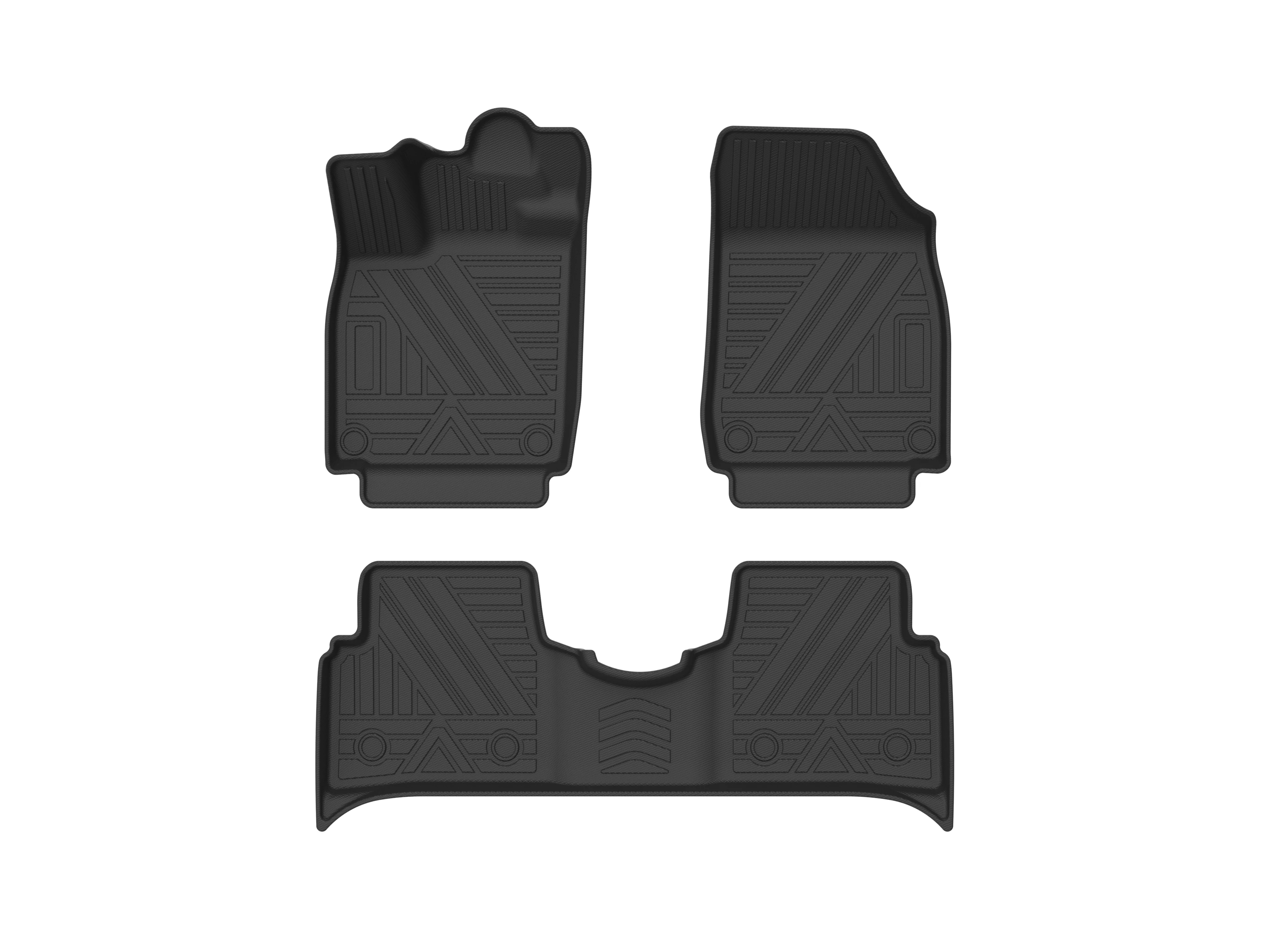 

2025 Rubber Car Mat For VOLKSWAGEN ID.3 2021-2025 Carpet Waterproof Interior Accessories TPE Car Floor Mats