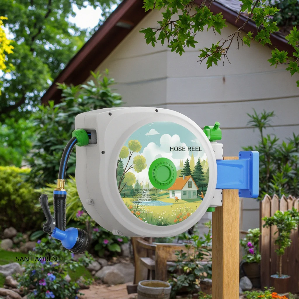 

2025Hot Selling Flexibility Irrigation System High Pressure Washer Water Retractable Garden Hose Reel
