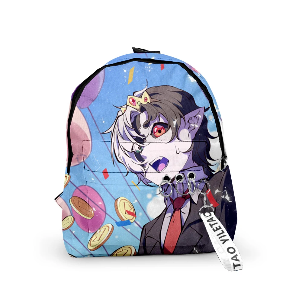 

Trendy Popular Dream Ranboo Backpacks Boys/Girls pupil School Bags 3D Print Keychains Oxford Waterproof Cute Small Backpacks