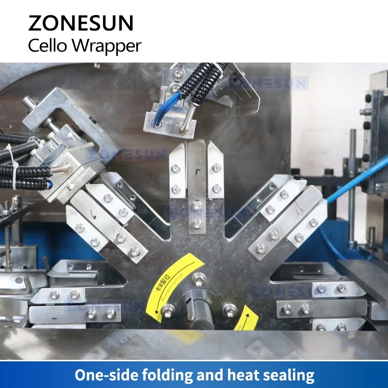 ZONESUN Automatic Cellophane BOPP OPP Sealing Packaging Machine Cello Wrapper Boxes Packing Equipment ZS-TD280