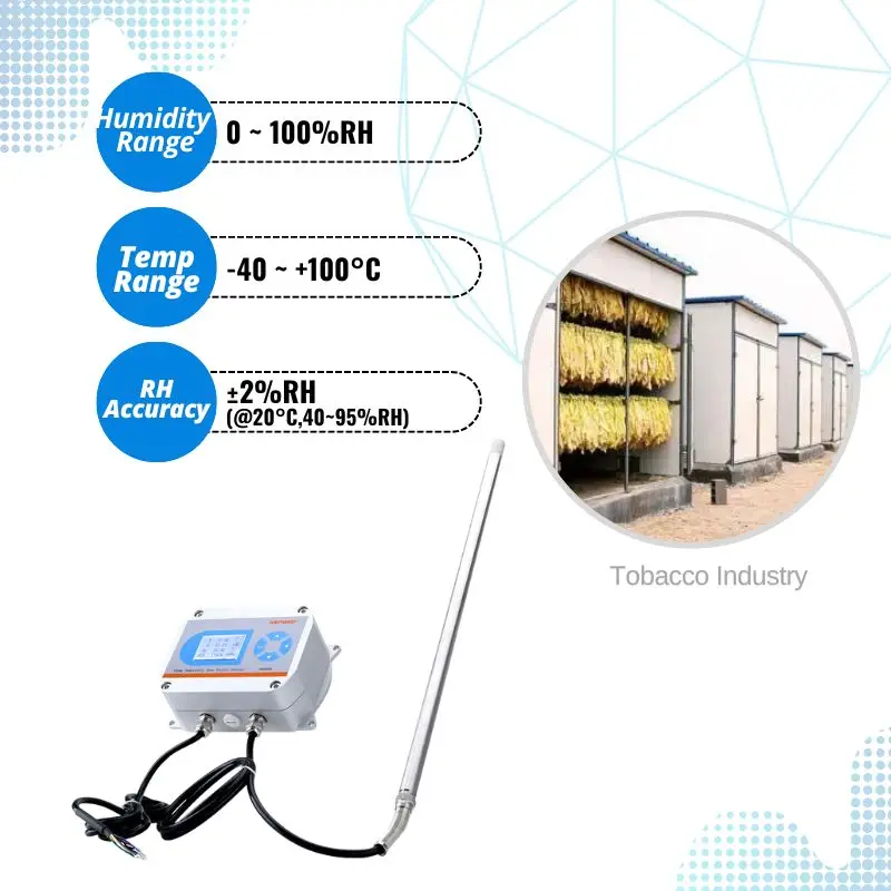 

98%RH High Moisture Environment Long Term Stability Temperature And Humidity Sensor Transmitter RS485 4-20mA