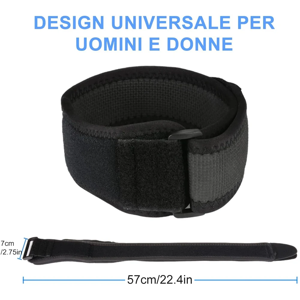 1 قطعة ذلك حزام الفرقة ، قابل للتعديل Iliotibial ، الركبة ، الفخذ ، الورك و ITB متلازمة ضغط التفاف الدعم ، تنفس التهاب الأوتار الرضفة #6