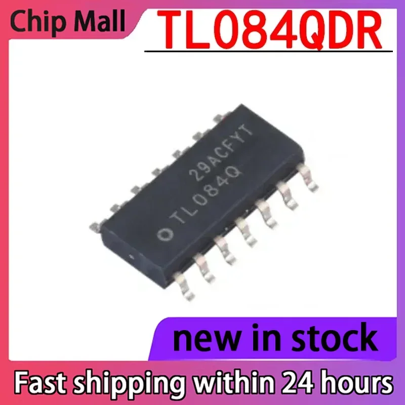 1PCS Brand New TL084QDR Silk Screen TL084Q Packaging SOP14 FET Input Operational Amplifier Stock