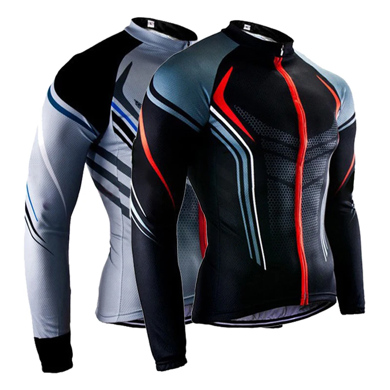 Long Sleeve Cycling Jersey for Men Bicycle Shirt Breathable High Quality Mountain Bike Clothes