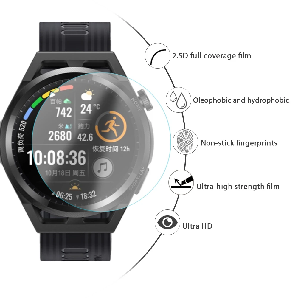 For Huawei Watch GT3 Pro GT2 GT 3 46mm Screen Protector Anti-Shatter Tempered Glass Film GT2 GT3 For Huawei GT2 Pro GT Runner