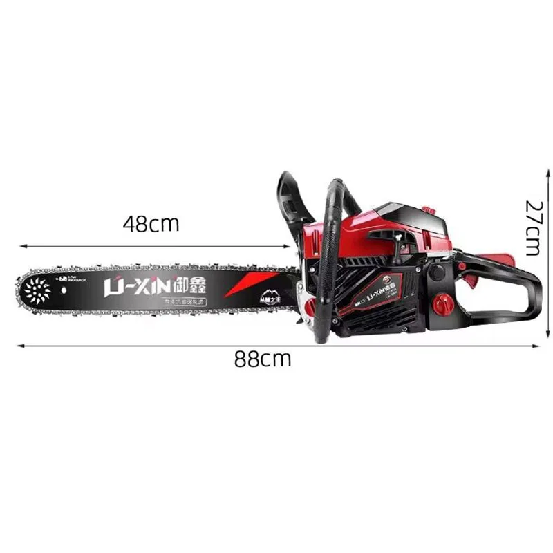 80CC Professional Tree Cutting High Power Petrol Saw Handheld Chainsaw Cutting Wood Machine Gardening Tool 20 Inches