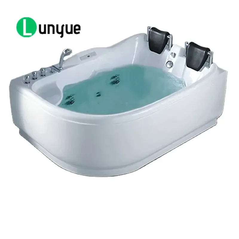 2 Person Hot Tub with Shower Outdoor Indoor Spa Bath for Couples Family Relaxation Hydrotherapy Massage