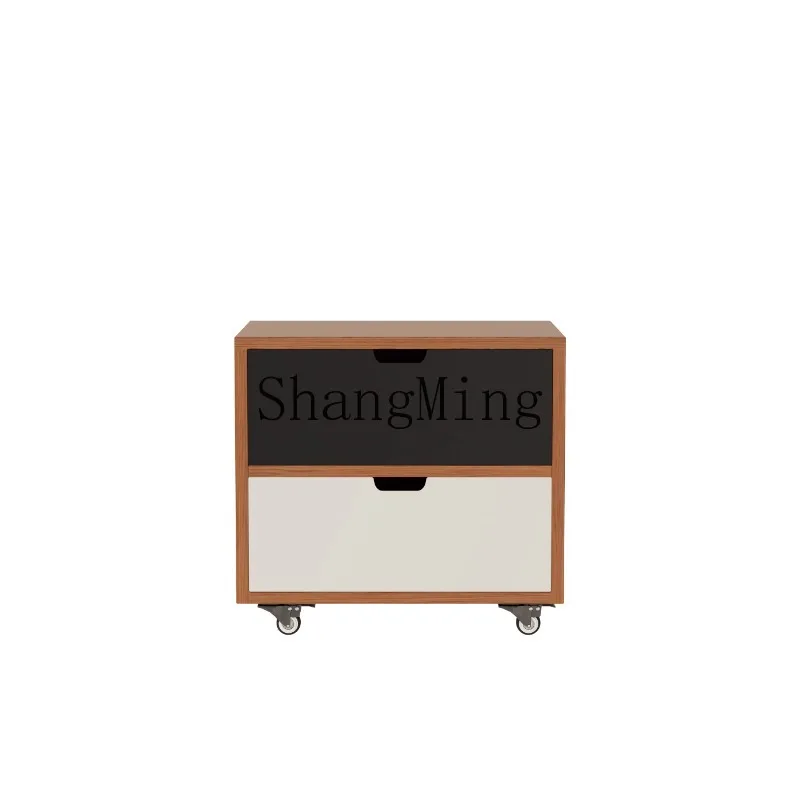 

LXY solid wood simple household living room color matching storage small cabinet bedroom removable bedside table