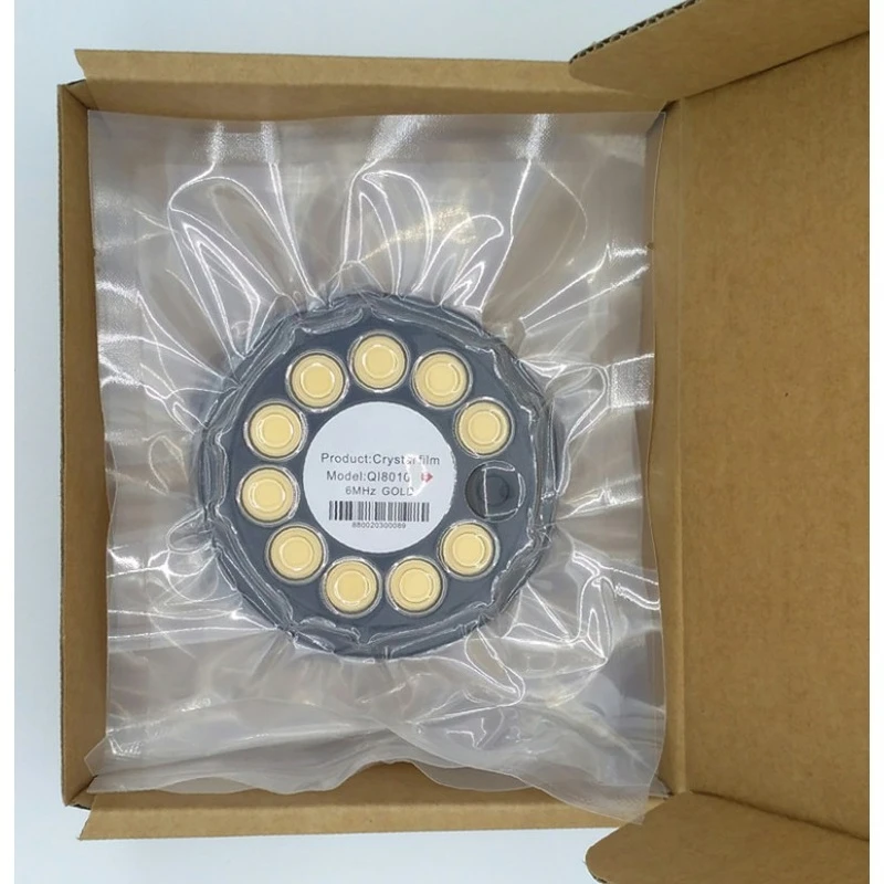 Quartz Monitor Crystal Ceramic Wafer QI8010 Suitable for Thin Film Deposition Thickness Monitor Replacement Spare Part