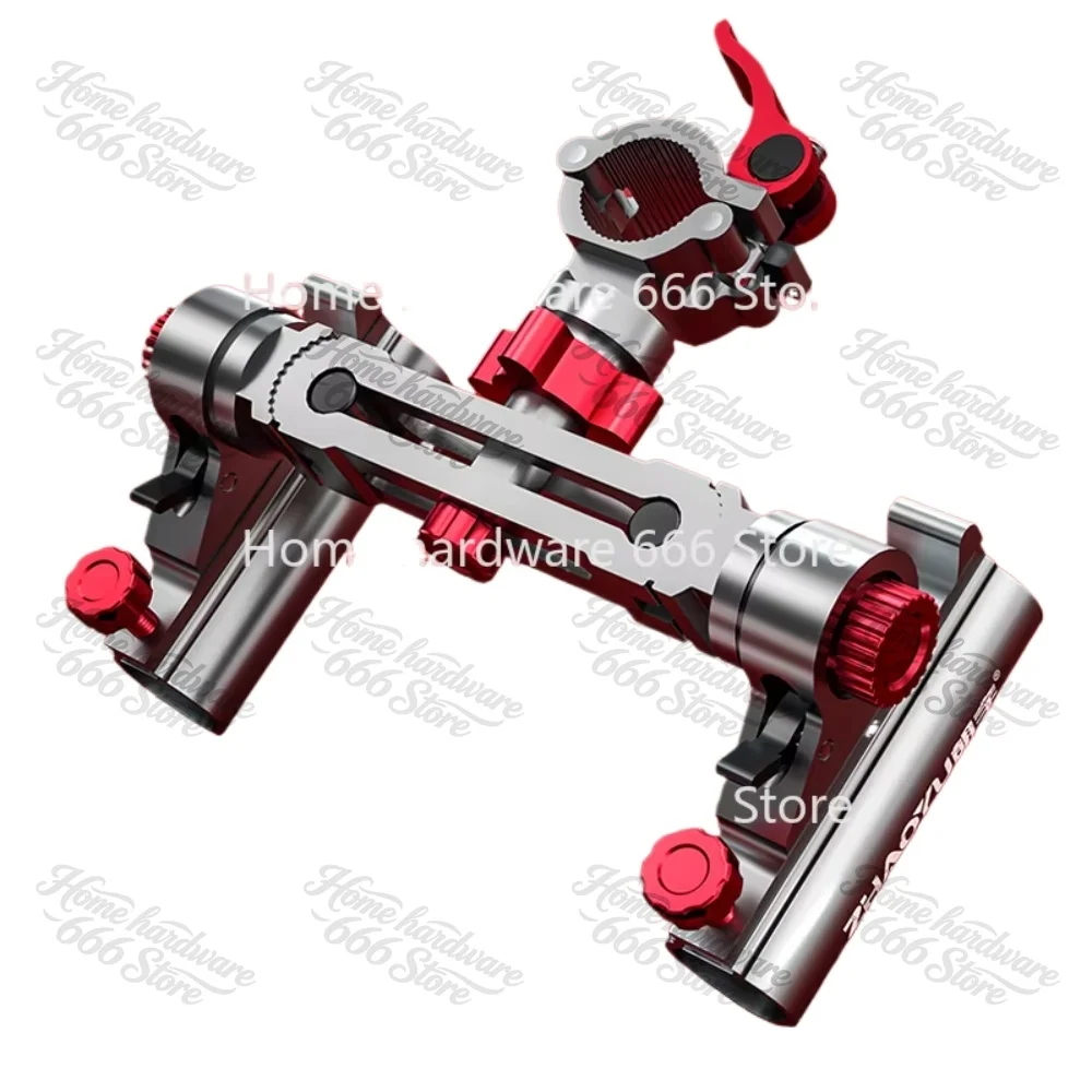 Aluminum Alloy Fishing Rod Pole Stand Bracket, Support Holder, Adjustable Clamp, Fishing Tackle Tool, Fish Chair