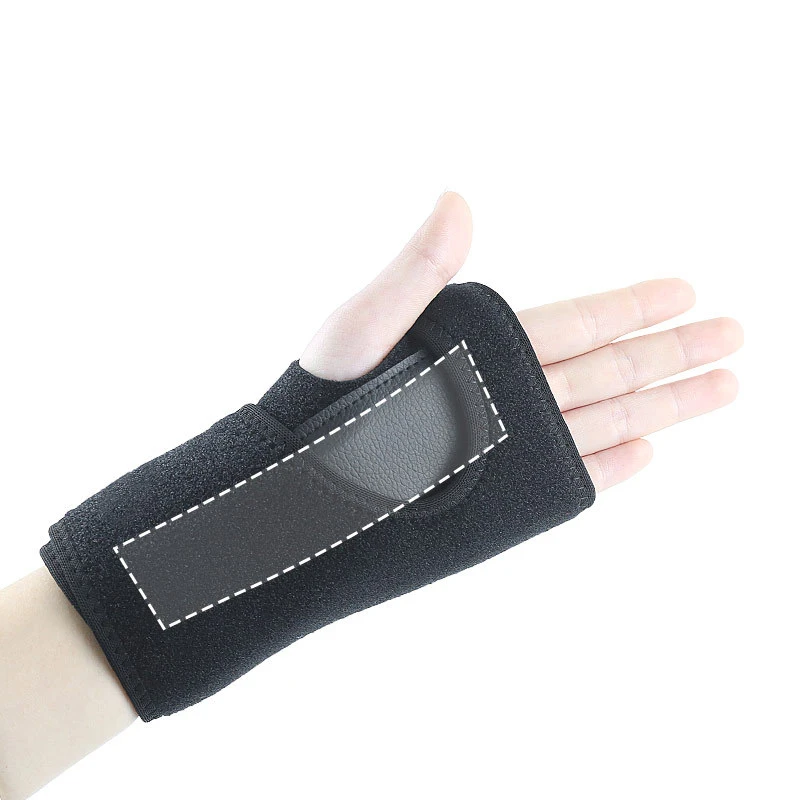 1~10PCS Steel Plate Pressure Protection Provide Under Prop Pain Relief Lightweight Design Fitness Shaping Wristbands Black