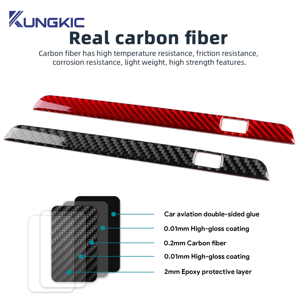 ملصق من ألياف الكربون الناعمة الحقيقية لمازدا 3 Axela 2019 2020 2021 2022 2023 2024 2025 LHD RHD إطار USB للتحكم المركزي للسيارة