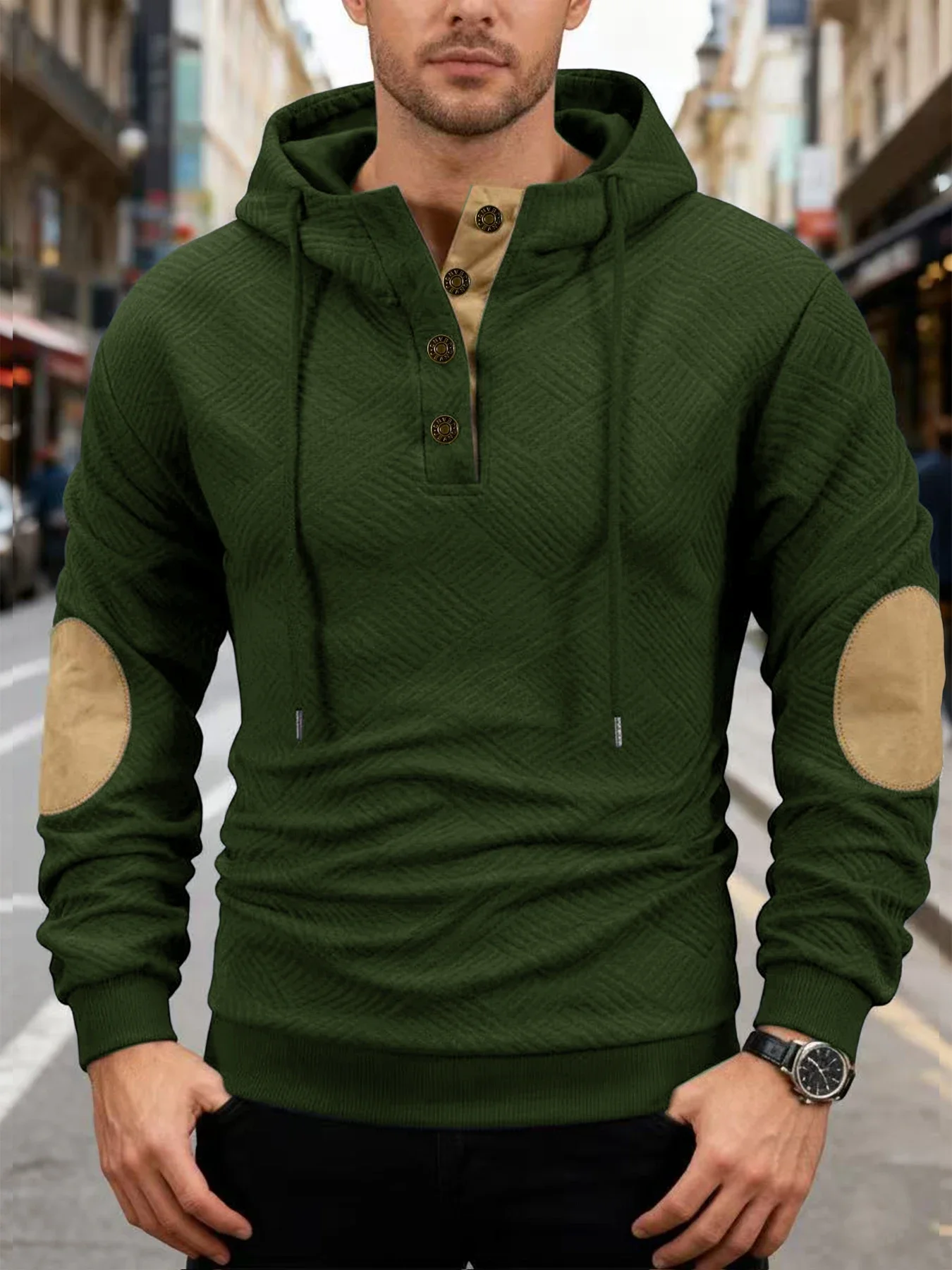 الرجال عارضة البلوز الخريف محبوك الجاكار بلون الرياضة طويلة الأكمام قمم الوقوف طوق في الهواء الطلق الذكور السترة #3