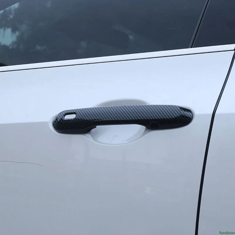 For Lexus NX RX RZ 250 300 350h 450h 450 500h 2022-2026 Carbon Fiber Chrome Car Door Handle Cover Stickers Styling Accessories