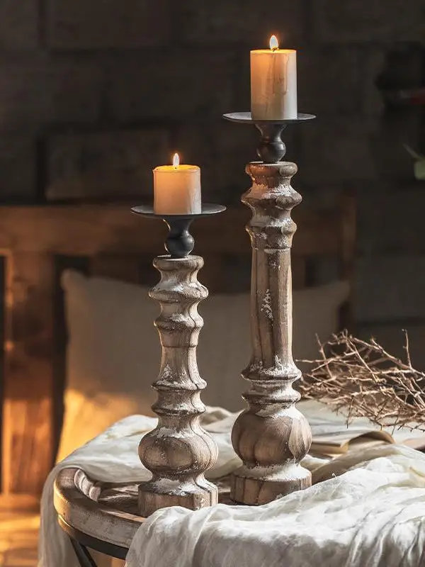 

Ретро-реквизит для свадебной фотосъемки, американские креативные настольные украшения, подсвечники, художественные атмосферные декоративные элементы