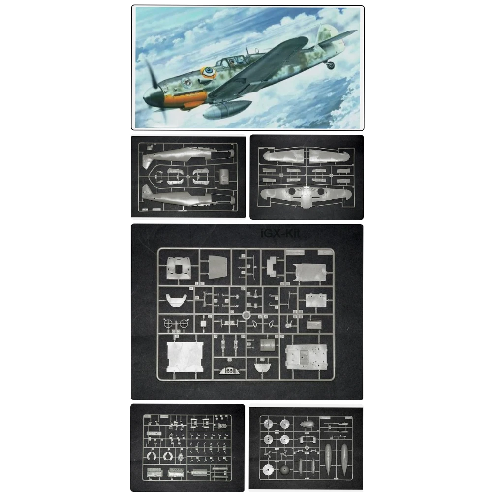 

Trumpeter 02407 1/24 Scale Bf109 G6 Fighter Plane Aircraft Assembly Handcraft Plastic Assembly Model Building Kit
