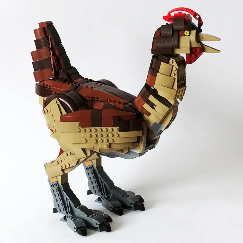 

1263 шт. Moc-75936 Юрского периода Тираннозавр Рекс Изменение курицы Строительные блоки Diy Динозавр Кирпичи Игрушка для детей Подарок