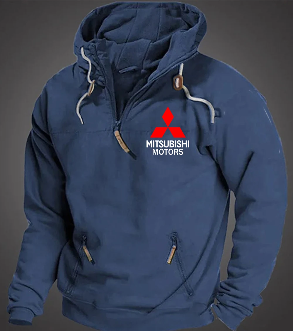 2025 Mitsubishi Racing Team Unisex Official Jacket Oversized Sports Racing Suit Evo Retro Style Sweatshirt