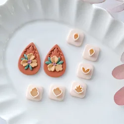6Pcs/Set Mini Flower Leaf Petal Polymer Clay Cutters | Micro Clay Cutting Molds | Earring Cutters | Mini Floral Cutters